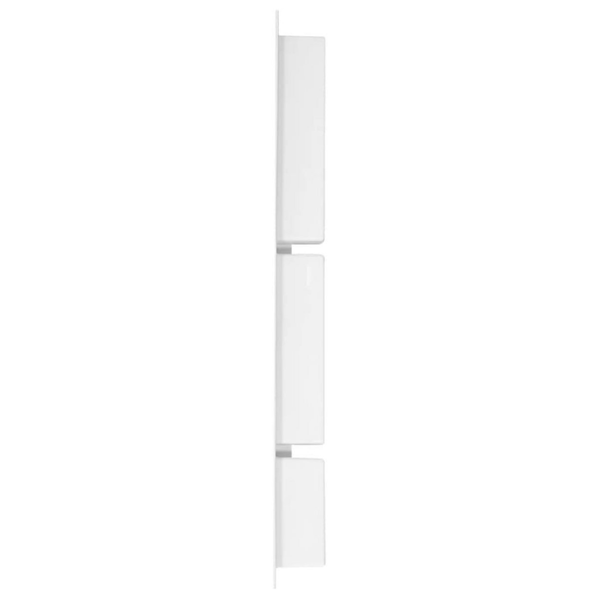 VIDAXL Niche de douche avec 3 compartiments Blanc mat 41x99x9 cm