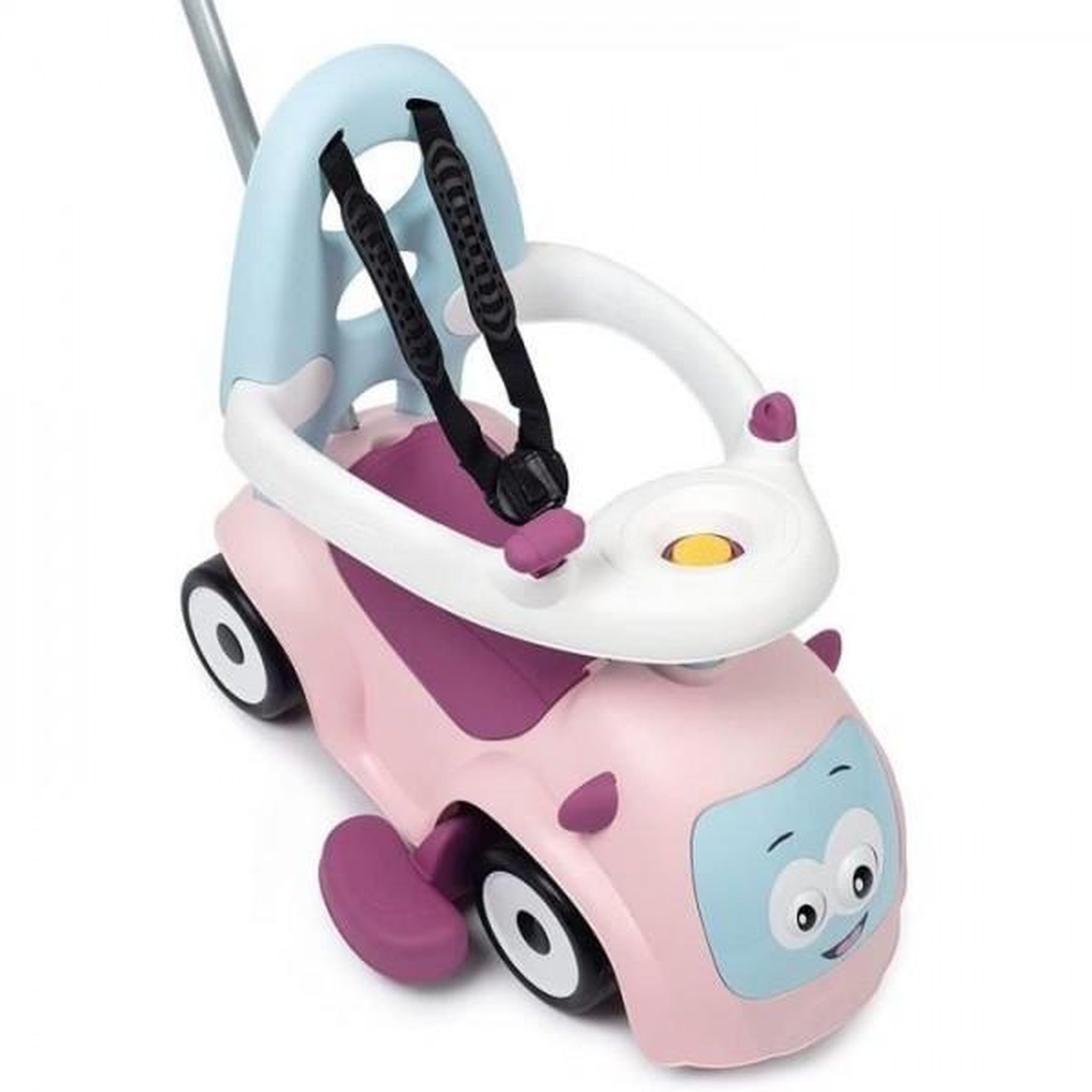 Voir la diapositive 4 : SMOBY Porteur Trotteur Smoby -  Maestro Balade Rose - Pour Enfant Des 6 Mois - Evolutif - Roues Silencieuses - Klaxon