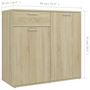 Voir la diapositive 6 : VIDAXL Buffet chene sonoma 80x36x75 cm bois d'ingenierie