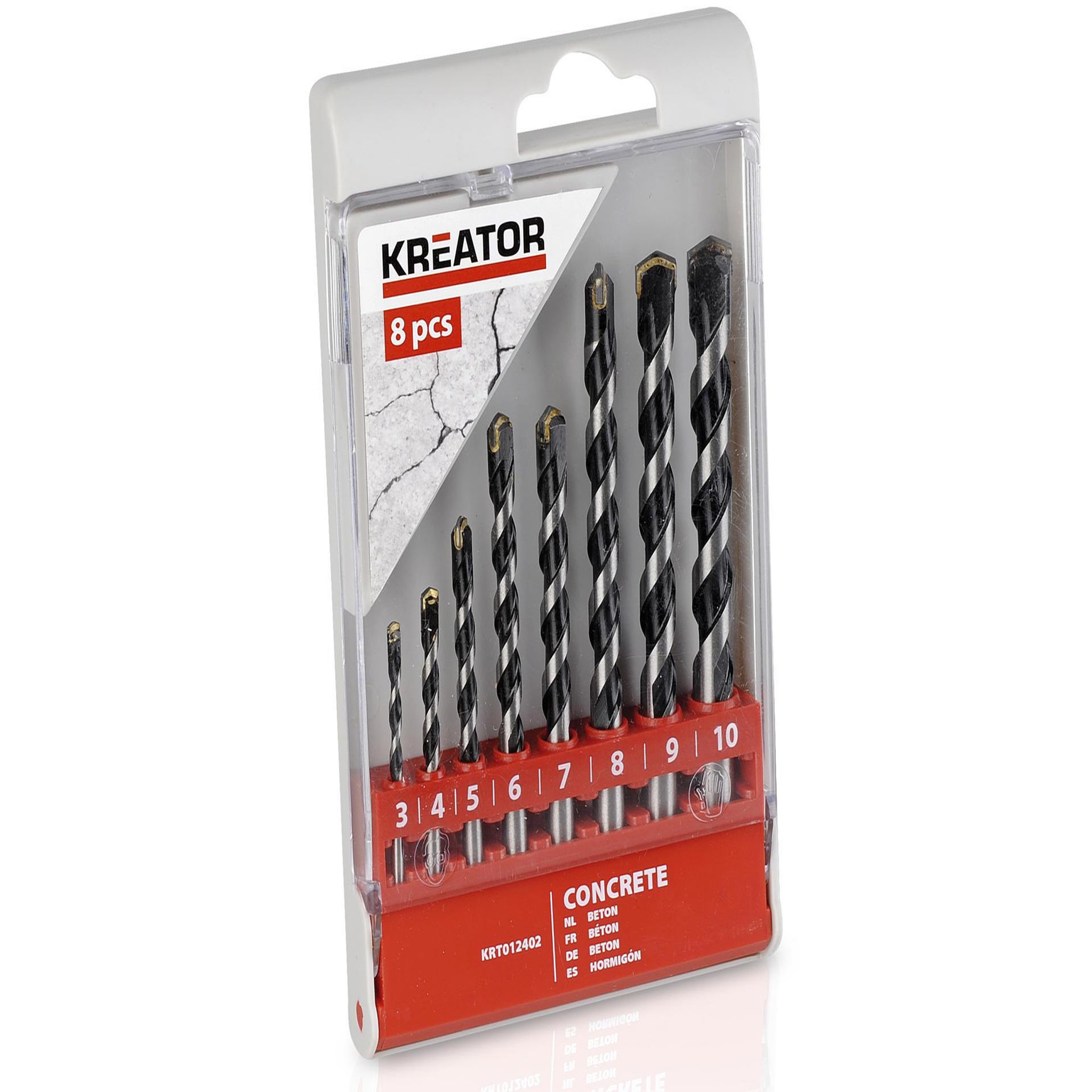 KREATOR Coffret de 8 mèches béton