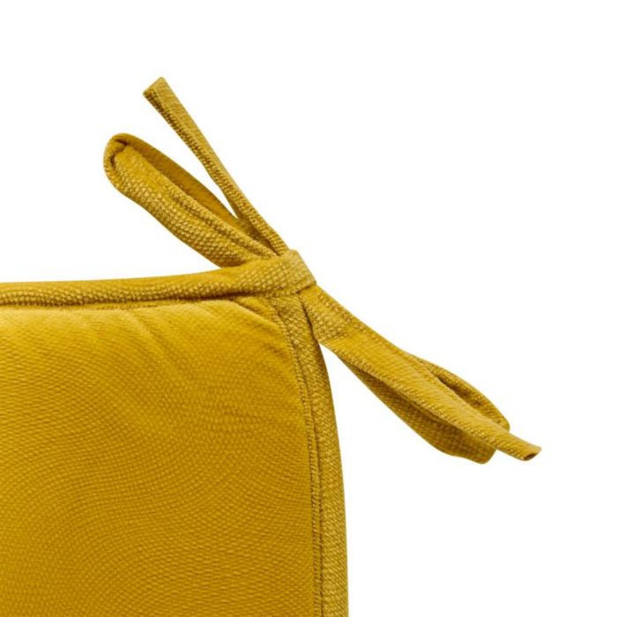 ATMOSPHERA Galette de Chaise Uni  Lilou  38x38cm Ocre