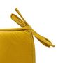 Voir la diapositive 2 : ATMOSPHERA Galette de Chaise Uni  Lilou  38x38cm Ocre