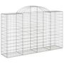 Voir la diapositive 3 : VIDAXL Paniers a gabions arques 11 pcs 200x50x120/140 cm Fer galvanise