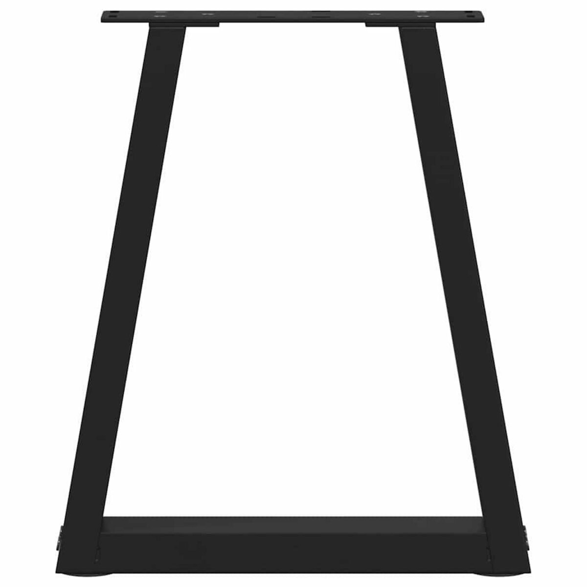 VIDAXL Pieds de table a manger forme de V 2 pcs noir 38x(42-43,3) cm