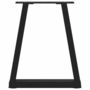 Voir la diapositive 5 : VIDAXL Pieds de table a manger forme de V 2 pcs noir 38x(42-43,3) cm