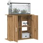 Voir la diapositive 3 : VIDAXL Support d aquarium chêne artisanal 81x36x73 cm bois ingénierie