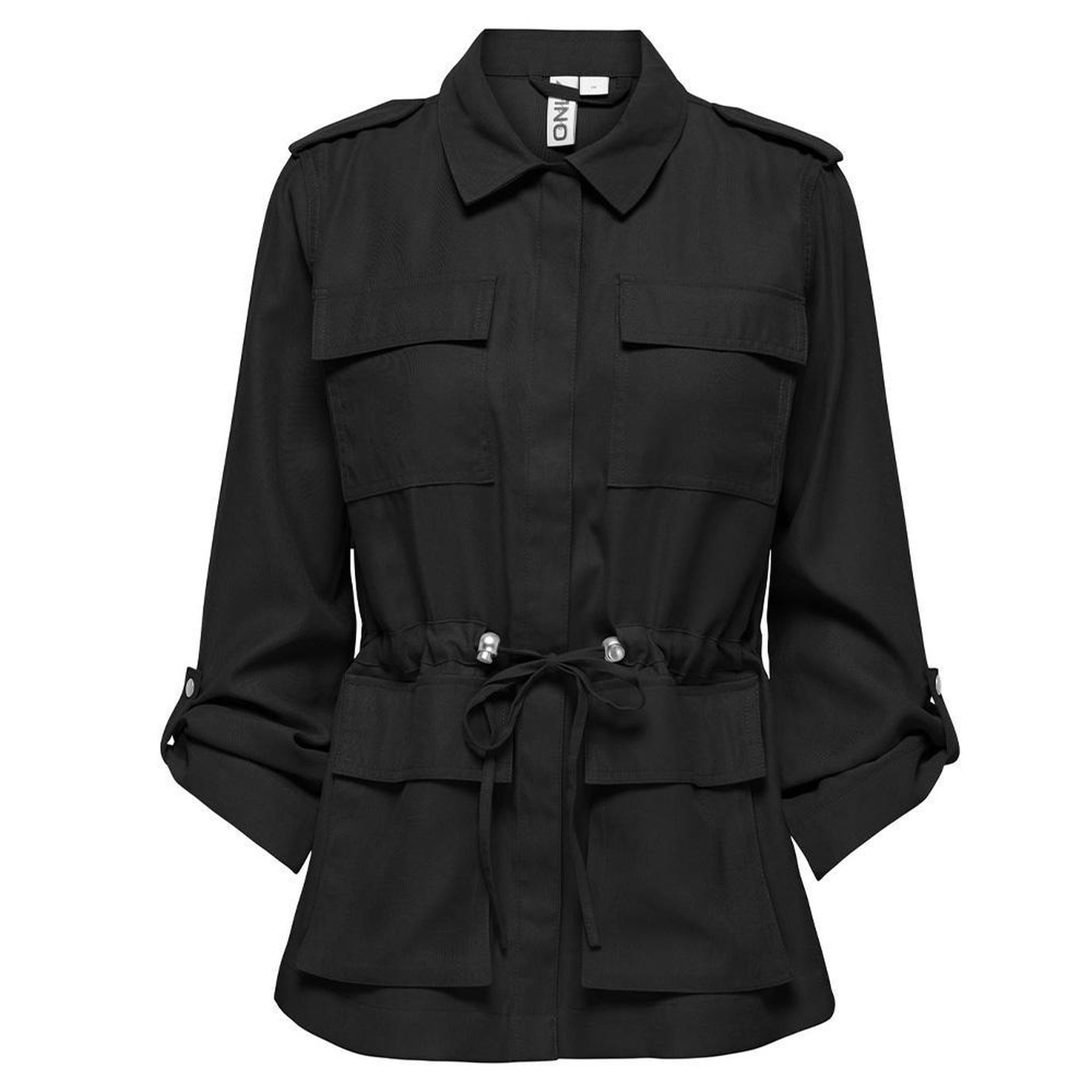 Only Veste Noir Femme Only 3/4 Cargo Jacket. Coloris disponibles : Noir