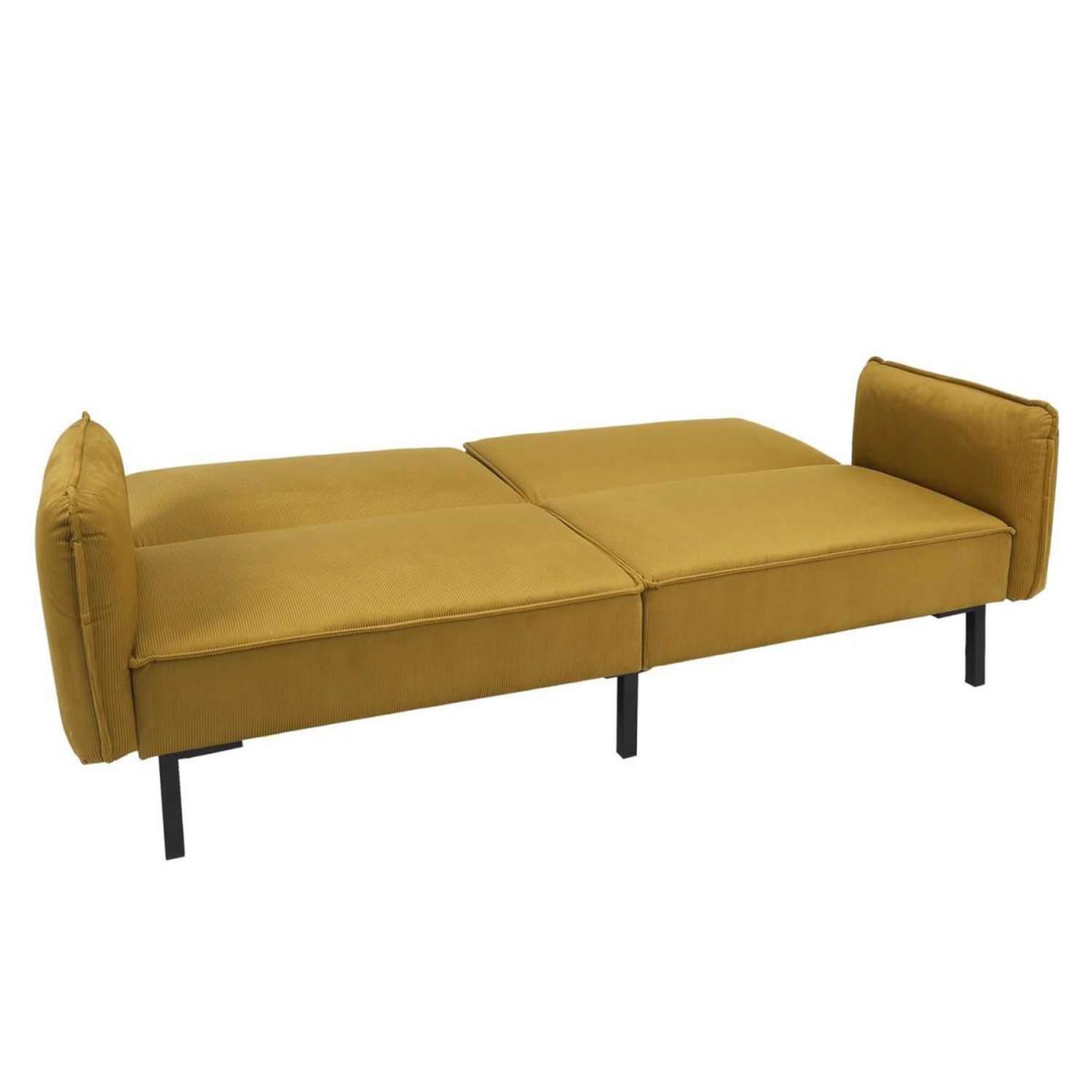 Voir la diapositive 5 : The Home Deco Factory Canapé convertible en velours  giulia  198cm jaune