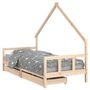 Voir la diapositive 2 : VIDAXL Cadre de lit enfant avec tiroirs 90x200 cm bois de pin massif