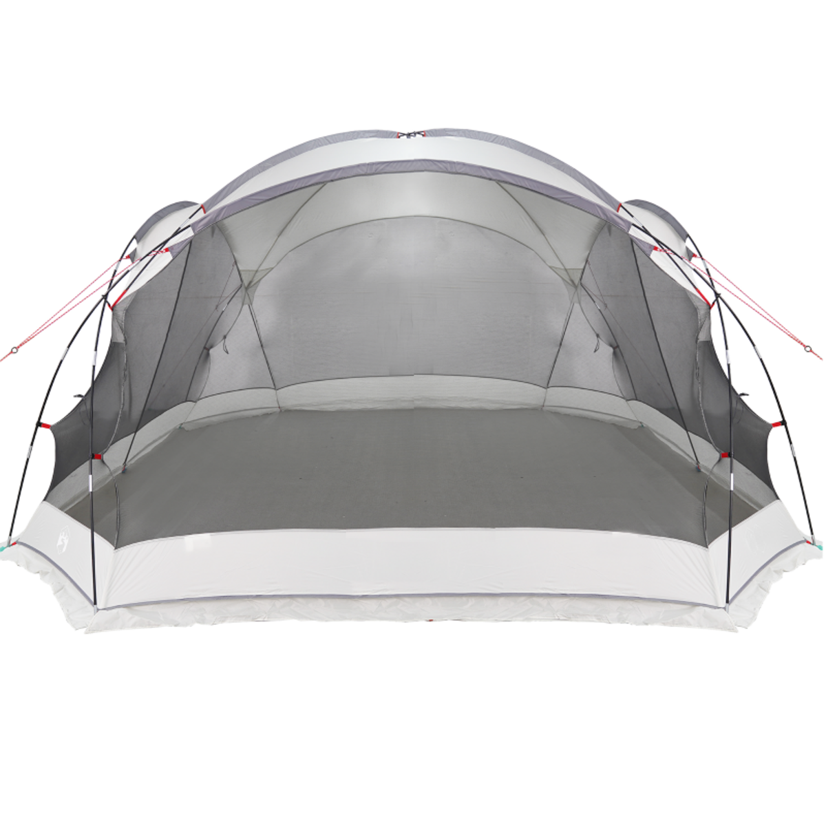 VIDAXL Mosquito net de camping avec portes grises pour 8 personnes étanche