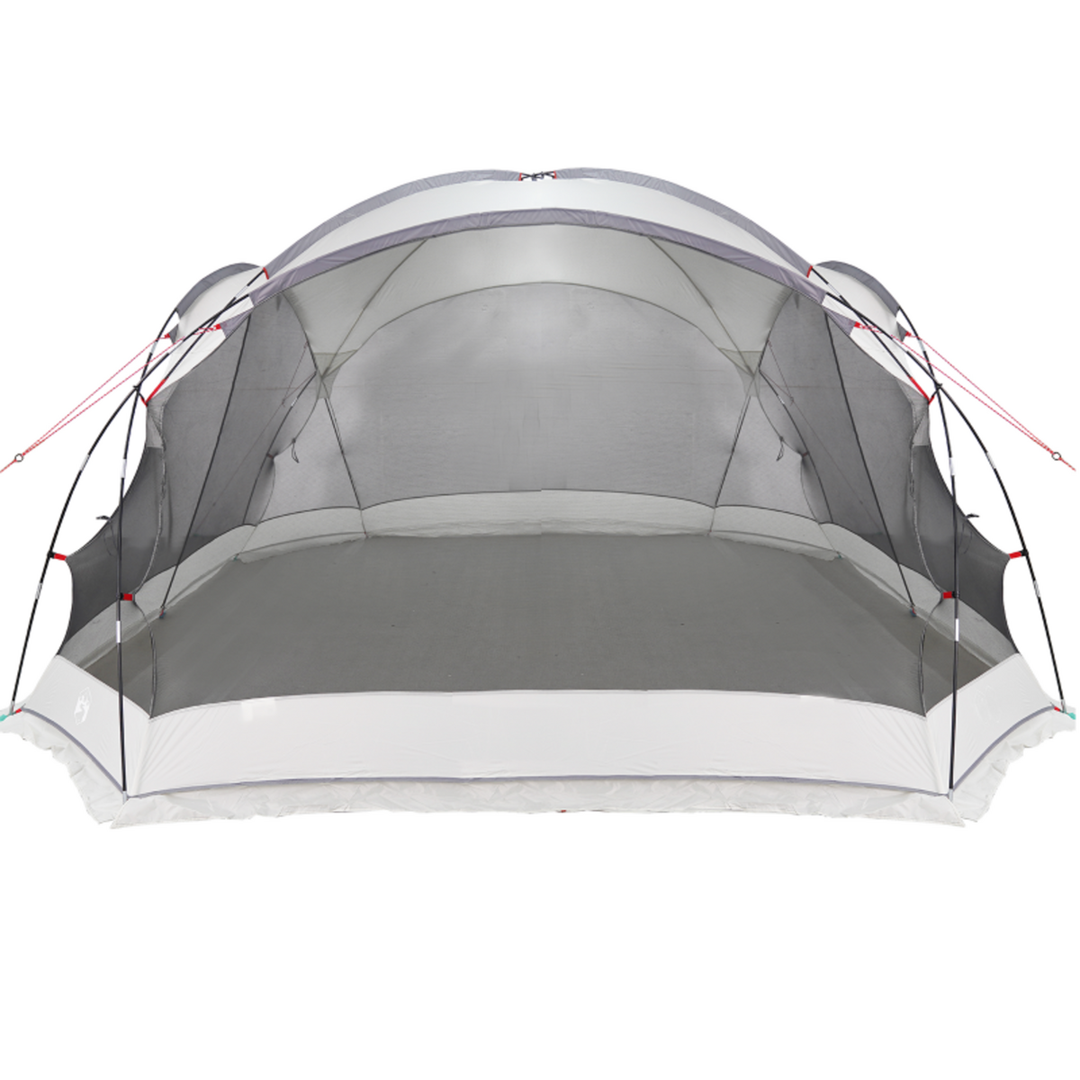 VIDAXL Mosquito net de camping avec portes grises pour 8 personnes étanche