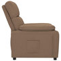 Voir la diapositive 4 : VIDAXL Fauteuil inclinable Marron Tissu
