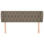 Voir la diapositive 3 : VIDAXL Tete de lit avec oreilles Taupe 147x23x78/88 cm Tissu