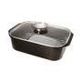 Voir la diapositive 1 : BAUMALU Cocotte rectangulaire en fonte d'aluminium 33x21cm + couvercle - 382932