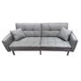 Voir la diapositive 3 : The Home Deco Factory Canapé convertible Leknes - 3 Places - Gris