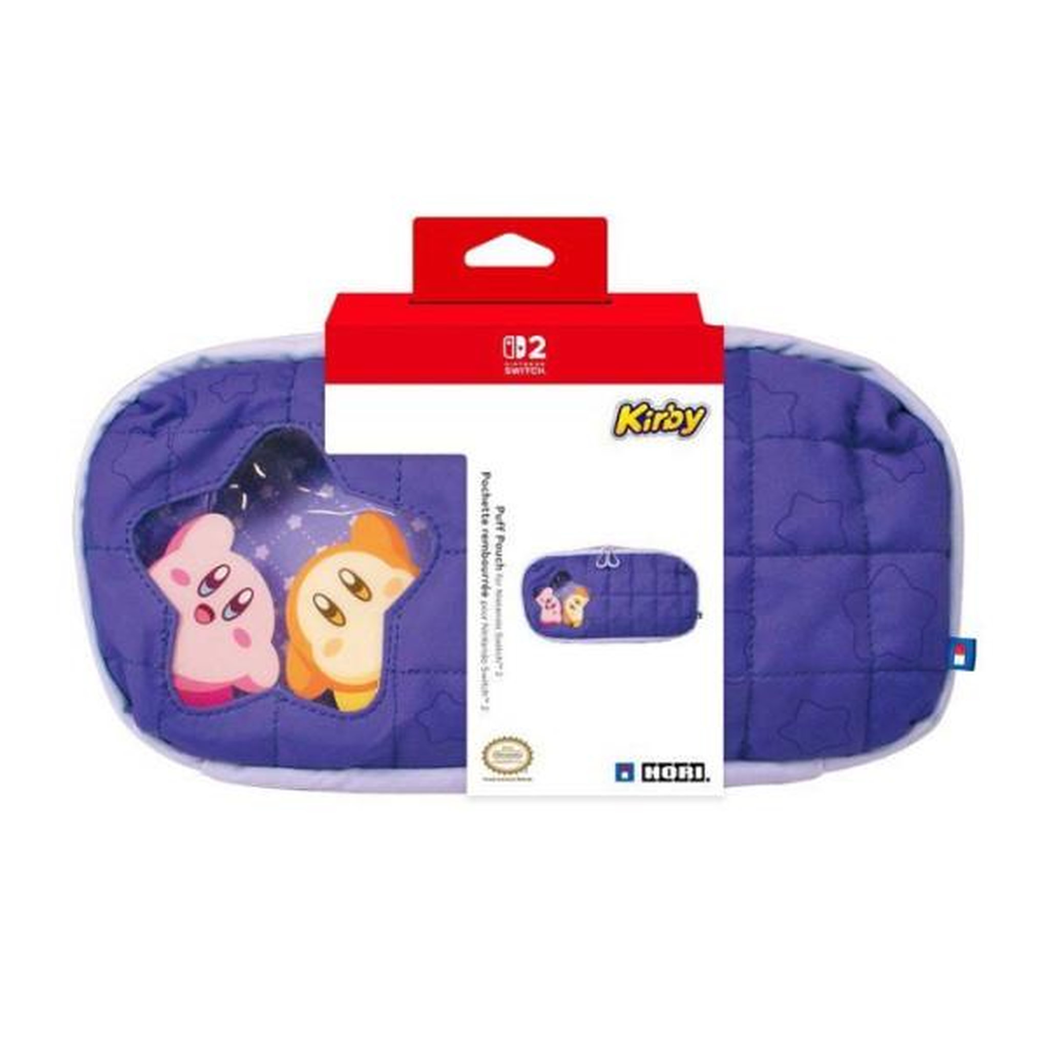Voir la diapositive 2 : HORI Pochette rembourrée de protection - hori - nintendo switch 2 - rangement accessoires et jeux - motif kirby et waddle dee - viol