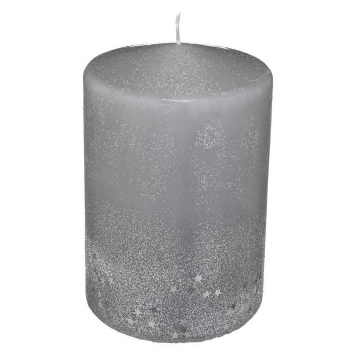 ATMOSPHERA Bougie Déco Paillettes  Colorama  90g Argent