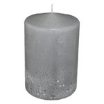 ATMOSPHERA Bougie Déco Paillettes  Colorama  90g Argent