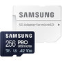 Voir la diapositive 1 : Samsung Carte Micro SD 256 Go Pro Ultimate avec adaptateur