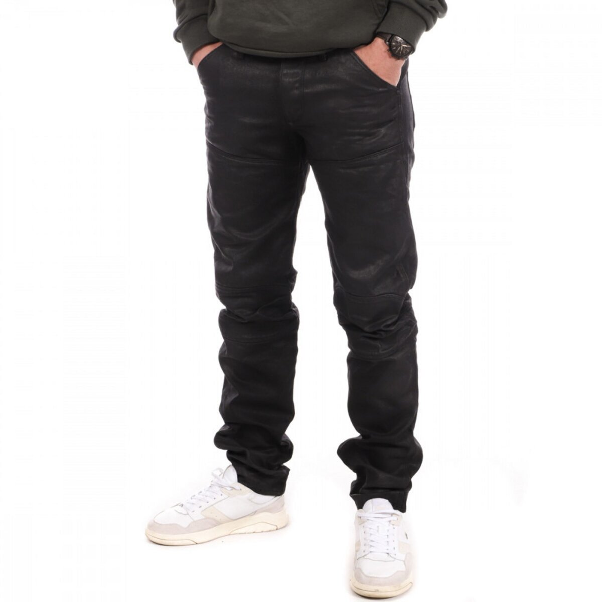  Jeans Noir Enduit Homme G-Star Cobler Smash