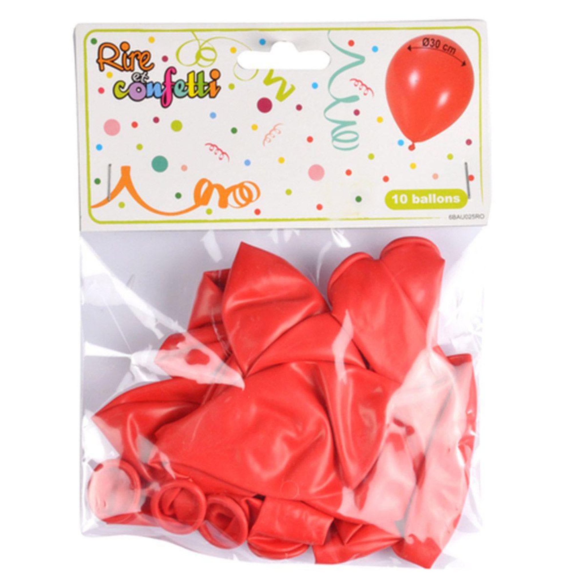 Voir la diapositive 2 : HOMEA Lot de 10 Ballons en Latex  Gonflables  30cm Rouge