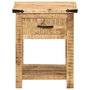 Voir la diapositive 3 : VIDAXL Table de chevet 40x40x50 cm bois de manguier massif