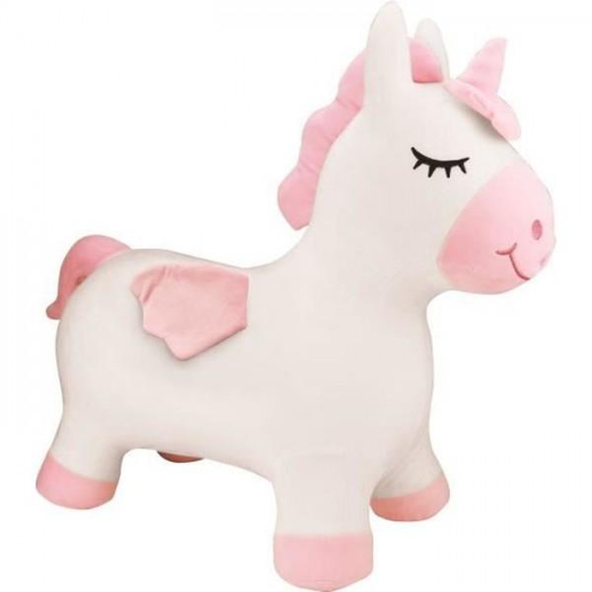 Lexibook Porteur Trotteur  - LEXIBOOK - Licorne Sauteuse Gonflable en Peluche - Housse Amovible - Pour Enfant a partir de 3 ans