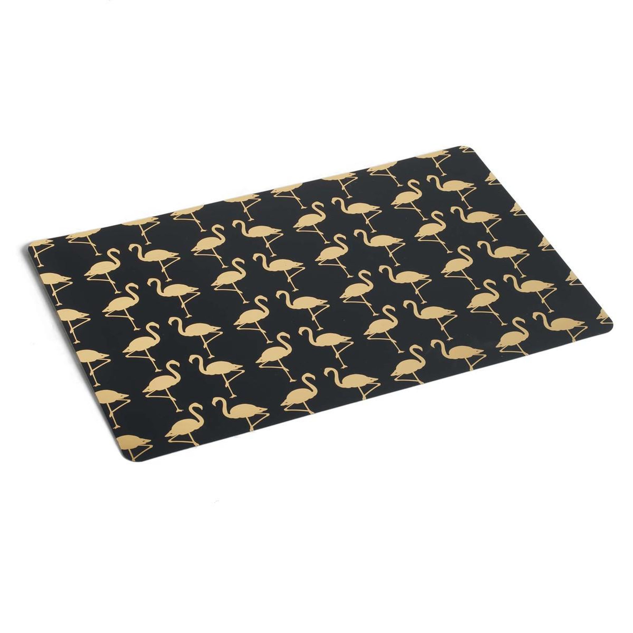 Douceur d'Intérieur Set de table métallisé  acapulco  28x43cm noir