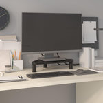 VIDAXL Support de moniteur d'angle Noir 49x28x10,5 cm