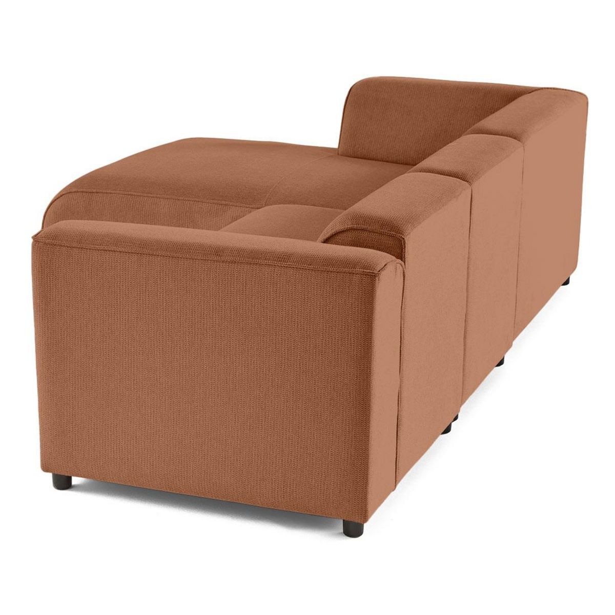 LISA DESIGN Suaro - canapé modulable d'angle gauche 4 places en tissu texturé