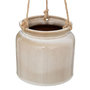 Voir la diapositive 2 : ATMOSPHERA Cache-Pot Suspendu  Bota  14cm Blanc & Naturel