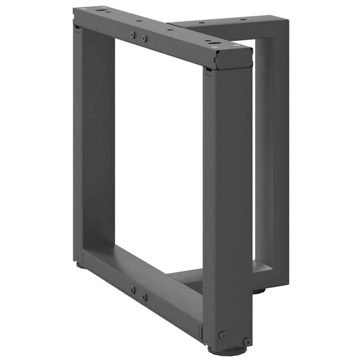 VIDAXL Pieds de table basse forme de T 2pcs anthracite 50x25x(42-43)cm