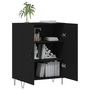 Voir la diapositive 4 : VIDAXL Buffet noir 69,5x34x90 cm bois d'ingenierie