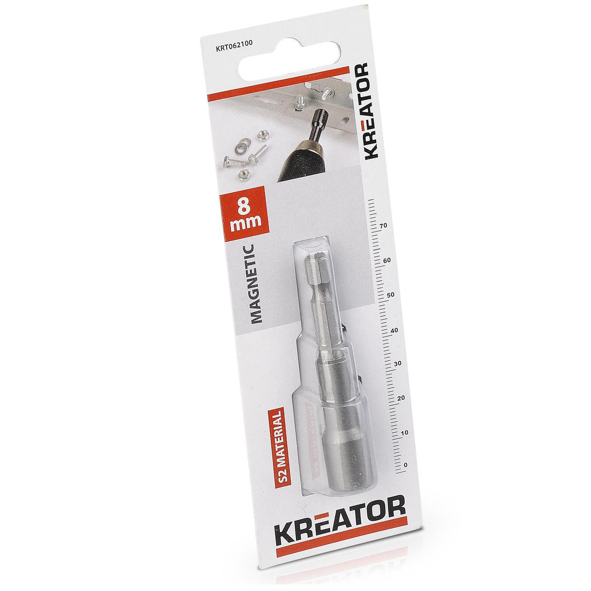 Voir la diapositive 2 : KREATOR Embout tête douille de vissage  8 mm