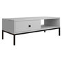 Voir la diapositive 1 : BEST MOBILIER Filipo - table basse - 1 tiroir et 1 niche - 90 cm