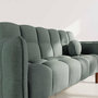 Voir la diapositive 4 : BEST MOBILIER Adam - canapé convertible clic-clac 2 places en tissu texturé