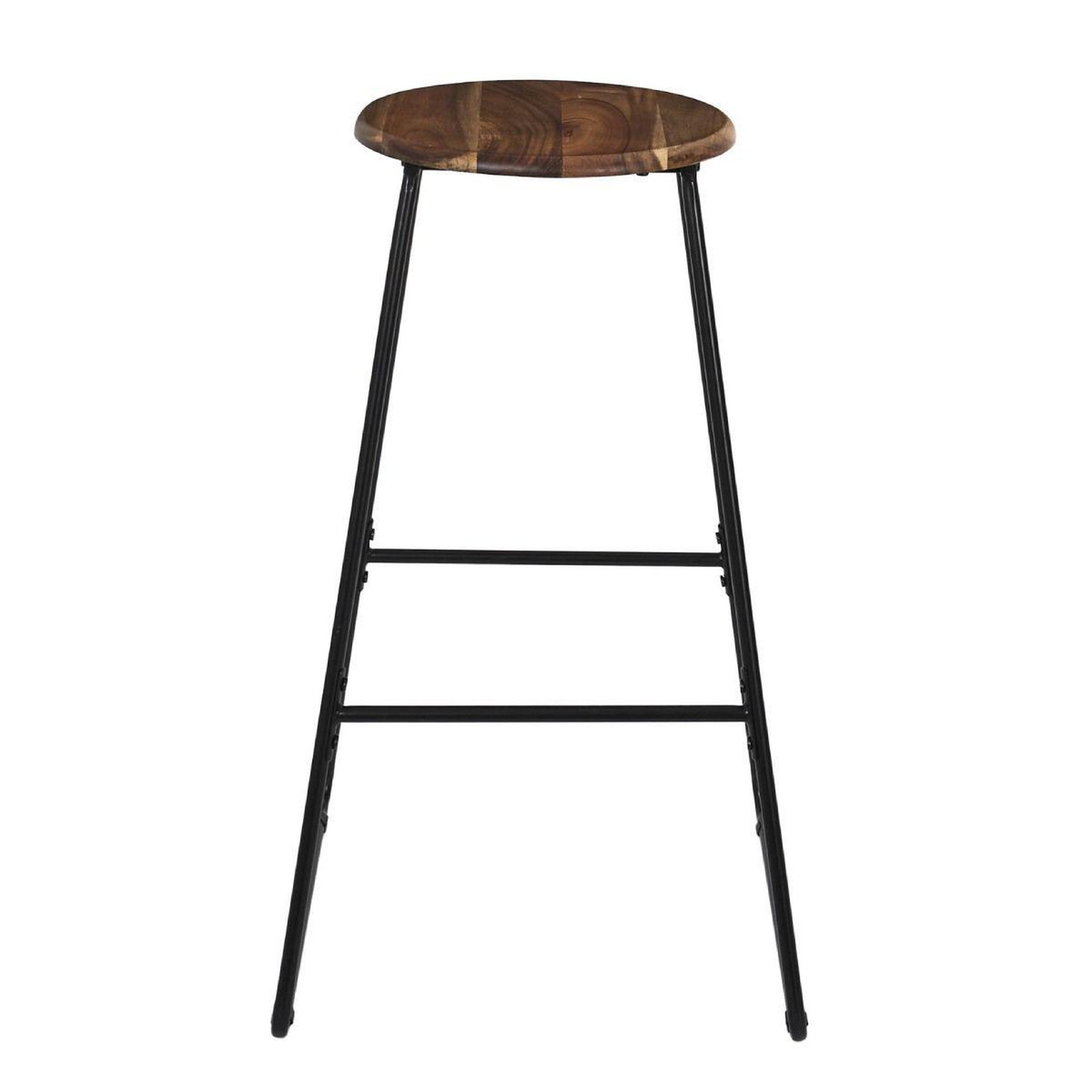 Voir la diapositive 2 : The Home Deco Factory Tabouret de bar  acacia  70cm naturel