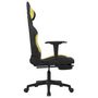 Voir la diapositive 4 : VIDAXL Chaise de jeu de massage avec repose-pied Noir et vert clair