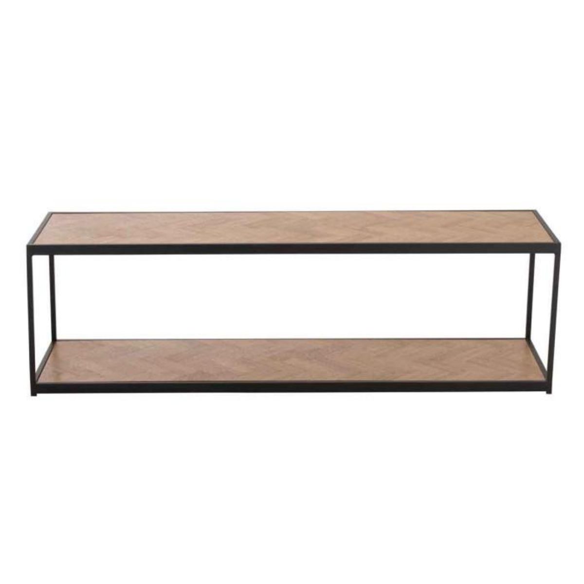 Paris Prix Table Basse 2 Niveaux  Miraza  150cm Naturel & Noir