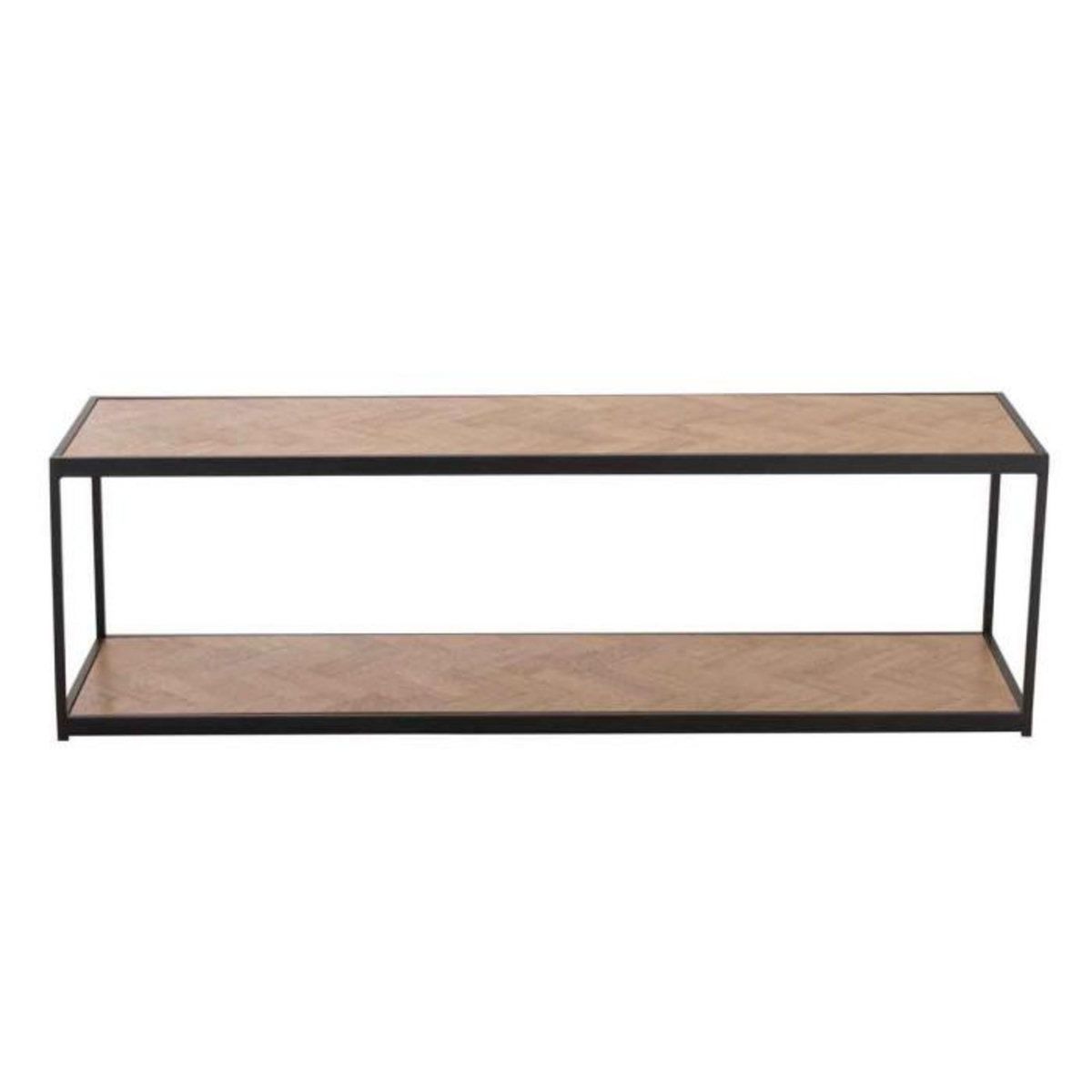 Paris Prix Table Basse 2 Niveaux  Miraza  150cm Naturel & Noir