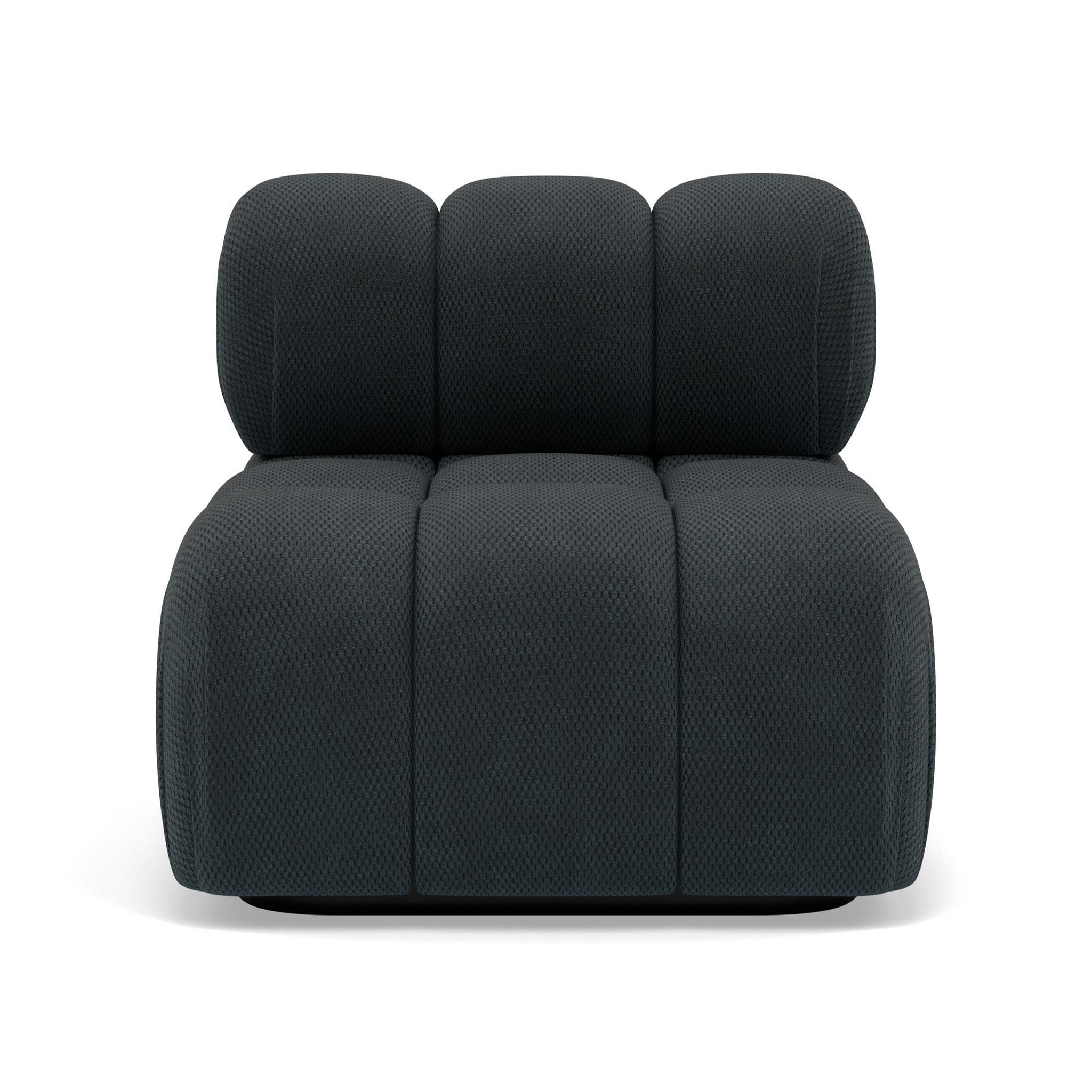 Voir la diapositive 1 : BEST MOBILIER Ruby - module d'assise en velours texturé