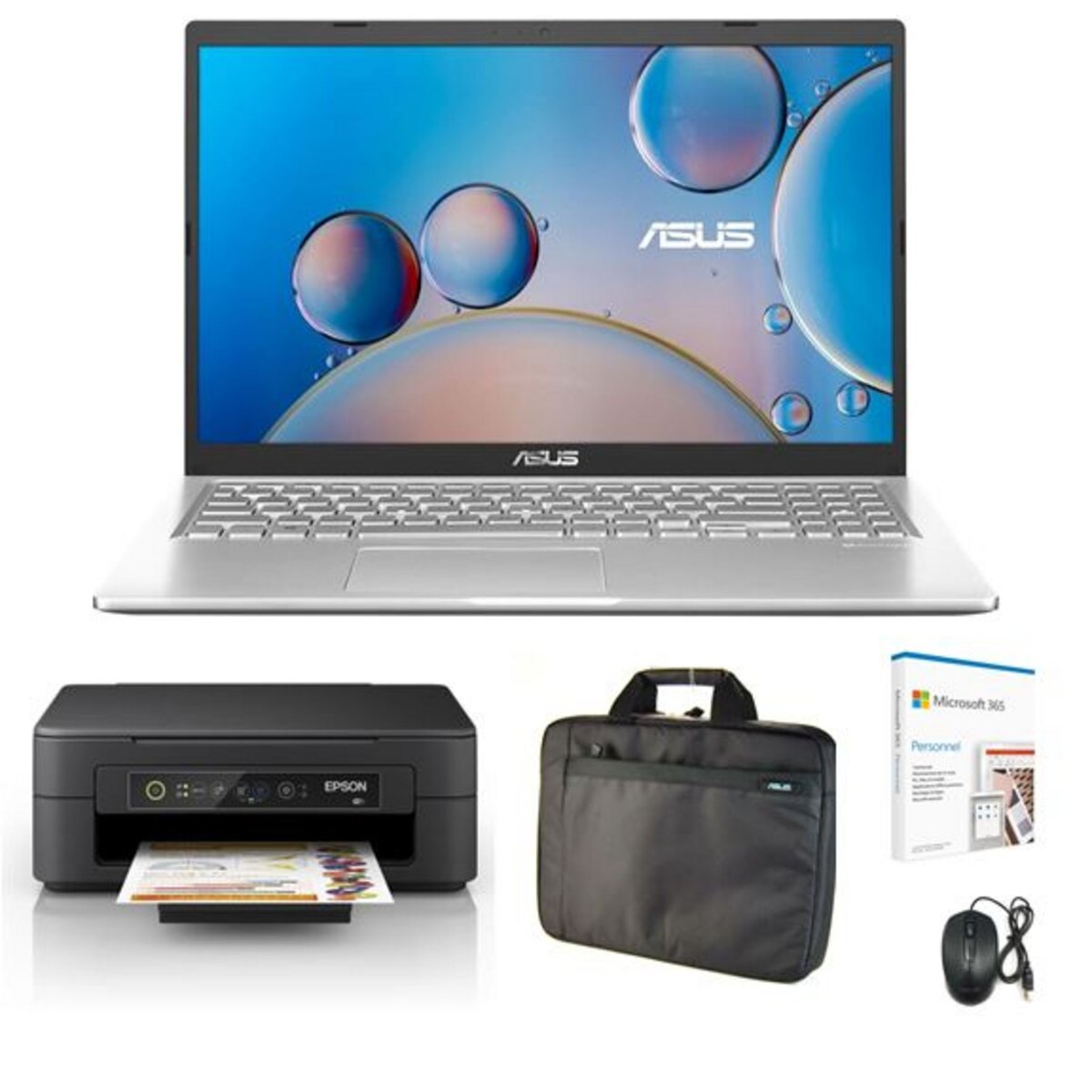 Pack ordinateur portable R515JA-EJ2416W ASUS + imprimante XP 2155