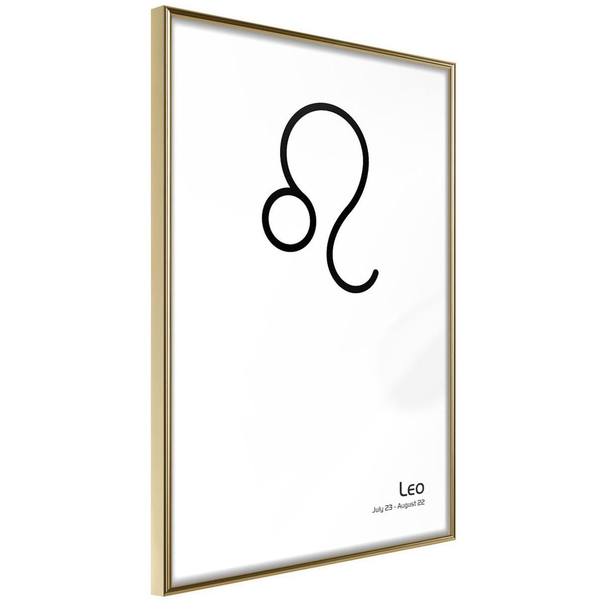 Paris Prix Affiche Murale Encadrée  Zodiac Leo II