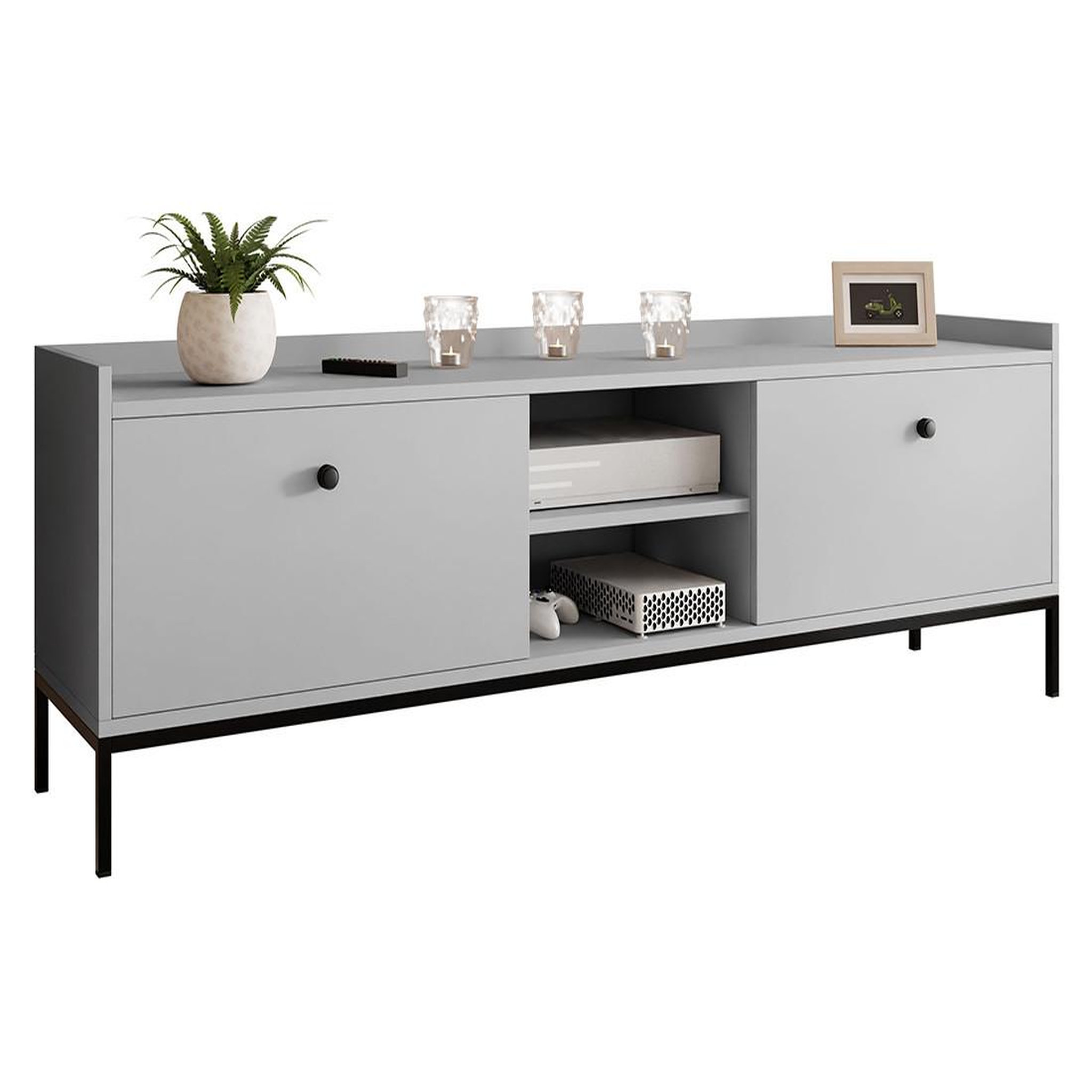 Voir la diapositive 2 : BEST MOBILIER Filipo - meuble tv - 180 cm