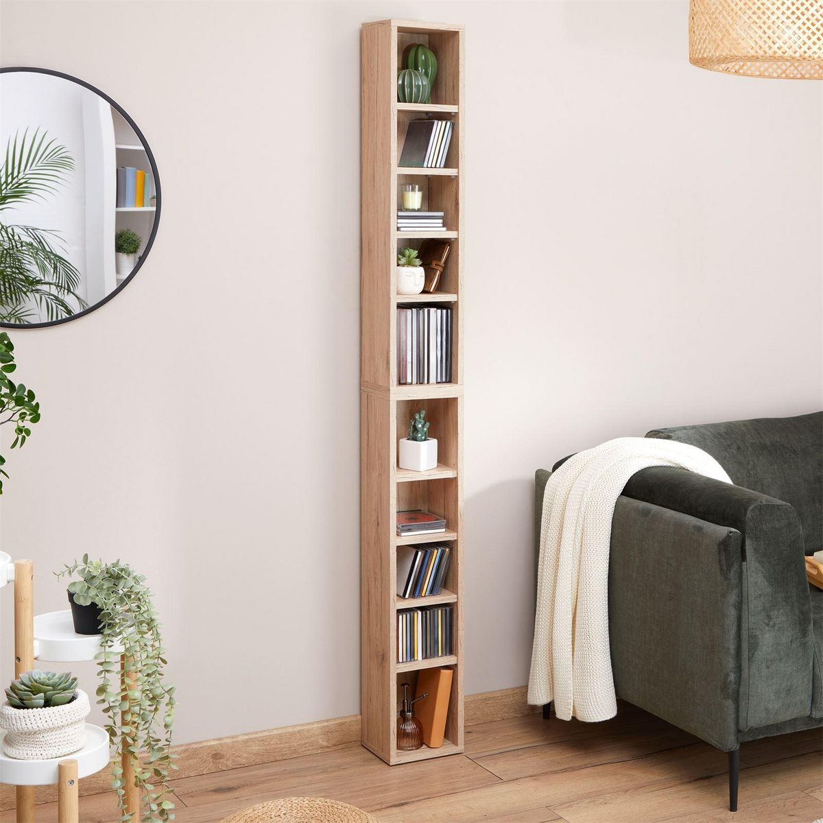 IDIMEX Etagères modulables MUSIQUE pour CD et DVD, en mélaminé