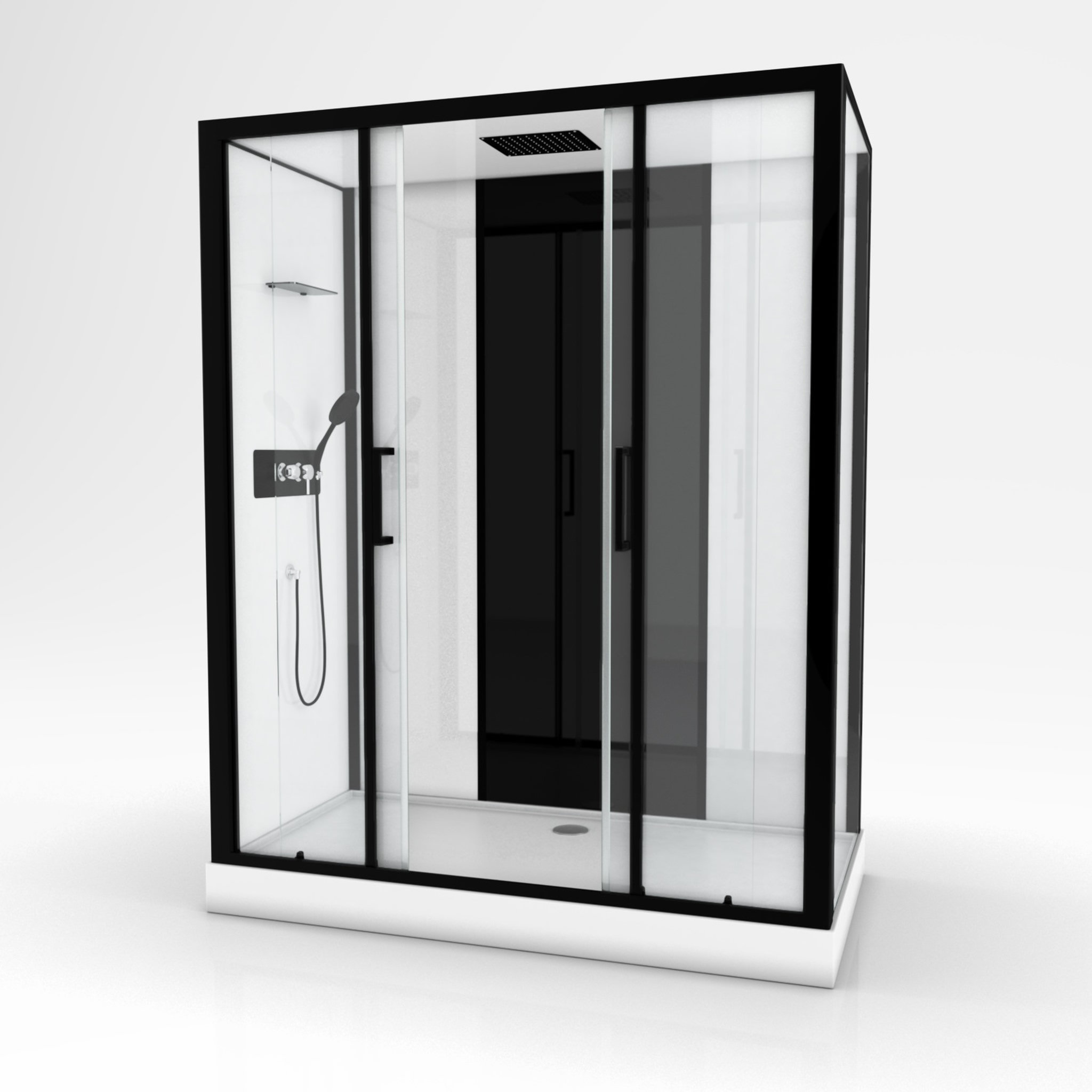 Voir la diapositive 2 : Aurlane Cabine de douche rectangulaire Loft  170 - 170 x 90
