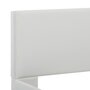 VIDAXL Cadre de lit avec LED Blanc Similicuir 100 x 200 cm