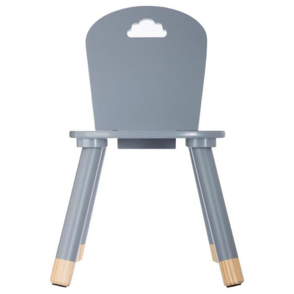 Atmosphera Kids Chaise Enfant Design  Douceur  50cm Gris