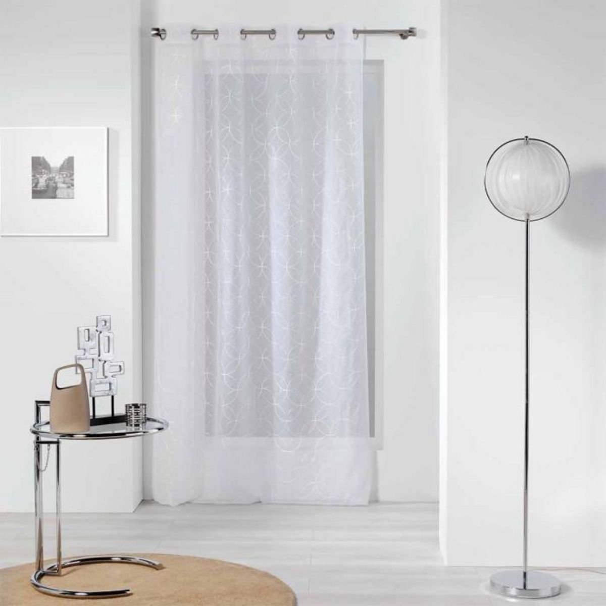 Paris Prix Rideau Voilage à Œillets  Olympia  140x240cm Blanc