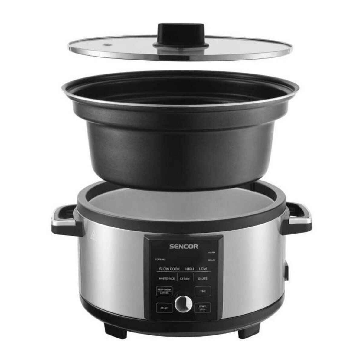 SENCO Mijoteuse - SENCOR - SPR 5520SS - 5,5 L - Gris / Noir
